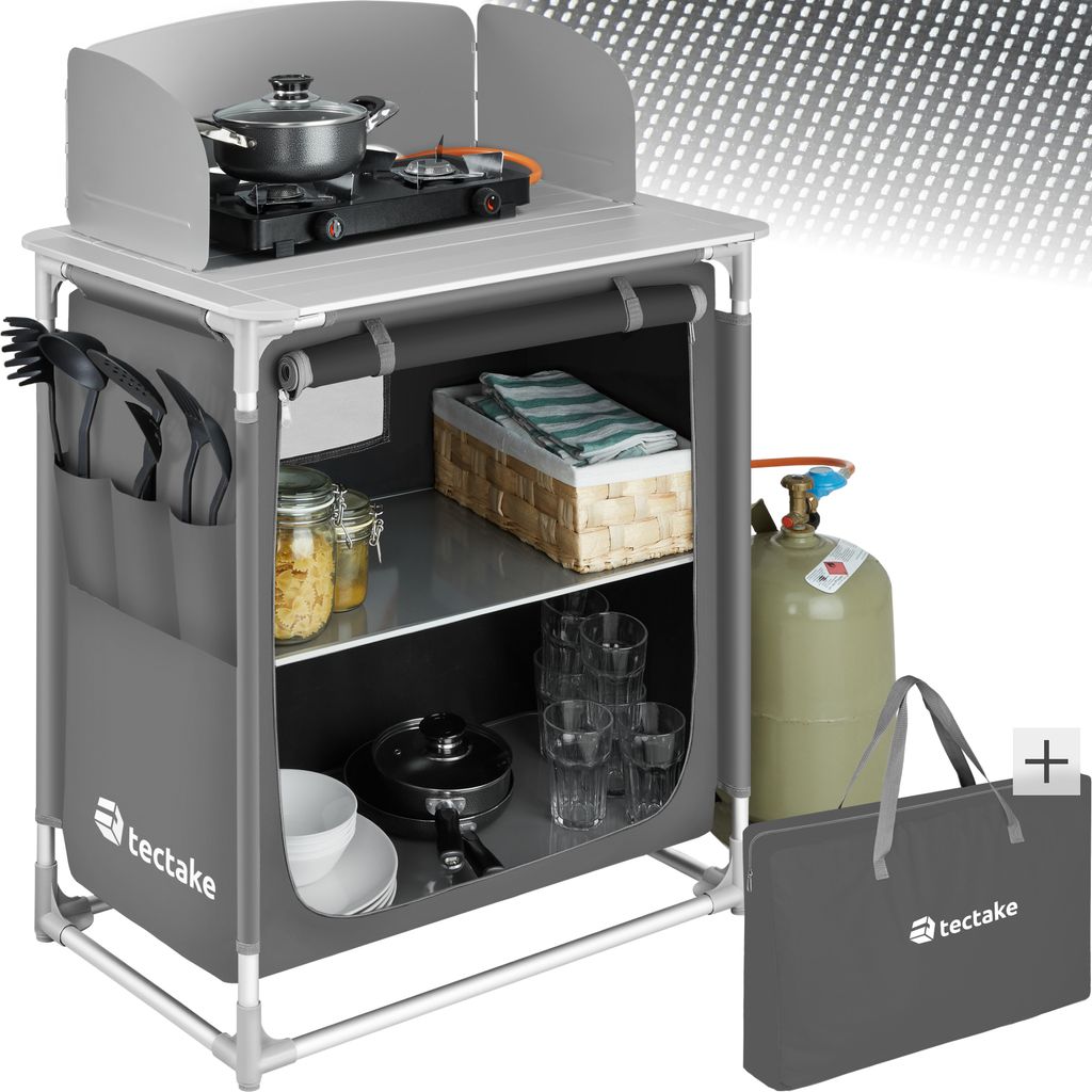 TecTake 402921, Grau, 7,1 kg, 760 mm, 535 mm, 1070 mm Produktbild 
