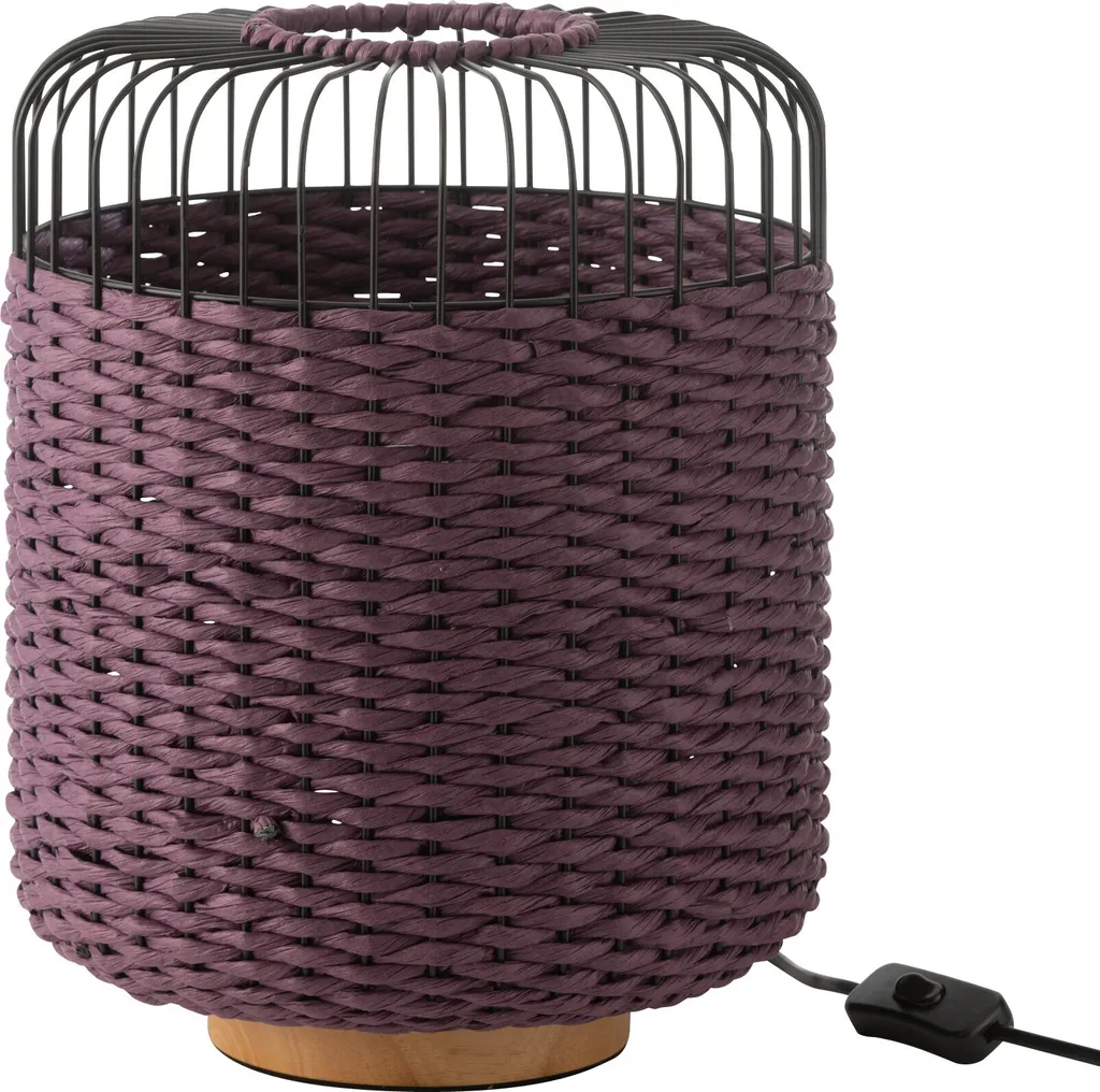 Lampe à poser en métal violet J-Line : éclairage d'ambiance design
