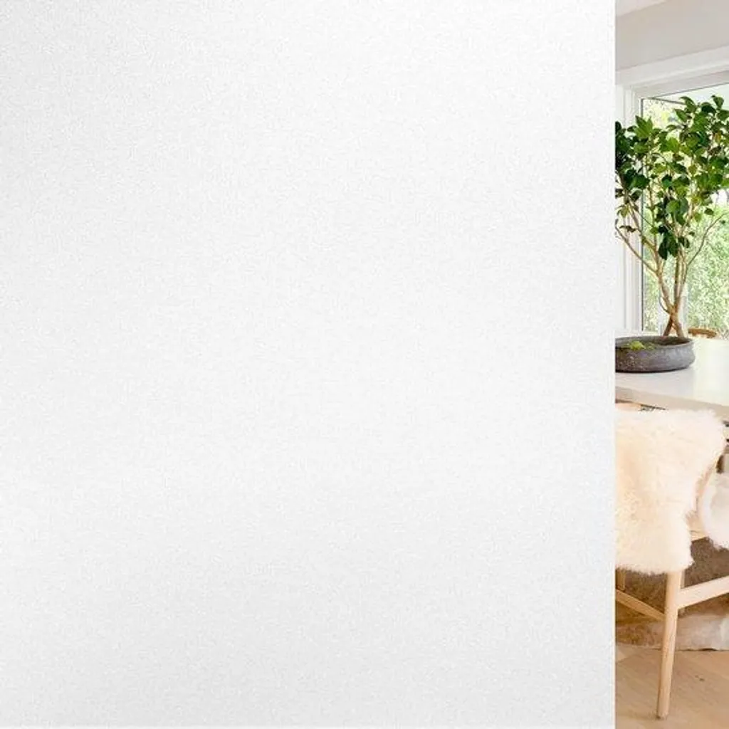 Brise-vue blanc pour salle de bains et bureau 30 x 200 cm sans colle