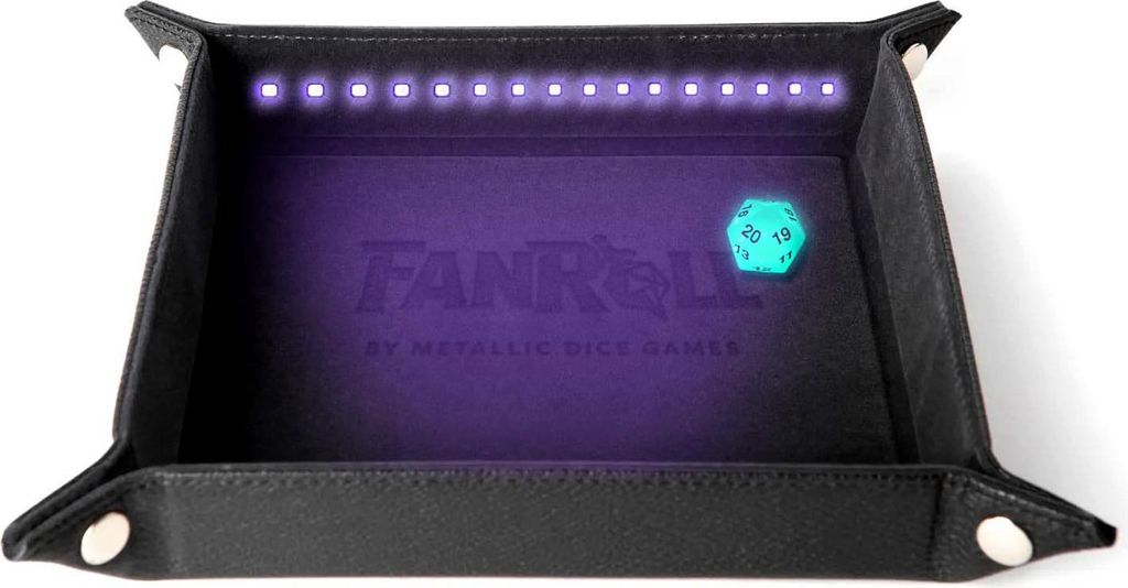 FanRoll Shadowlight Faltbarer Blacklight Würfelteller Black