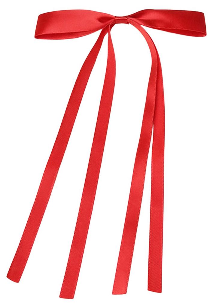 Haarspange für Mädchen, lange Schleife, Haarnadel, Nackenverzierung, dekorative Haarspange, Metallnadeln, Haaraccessoires für Valentinstag