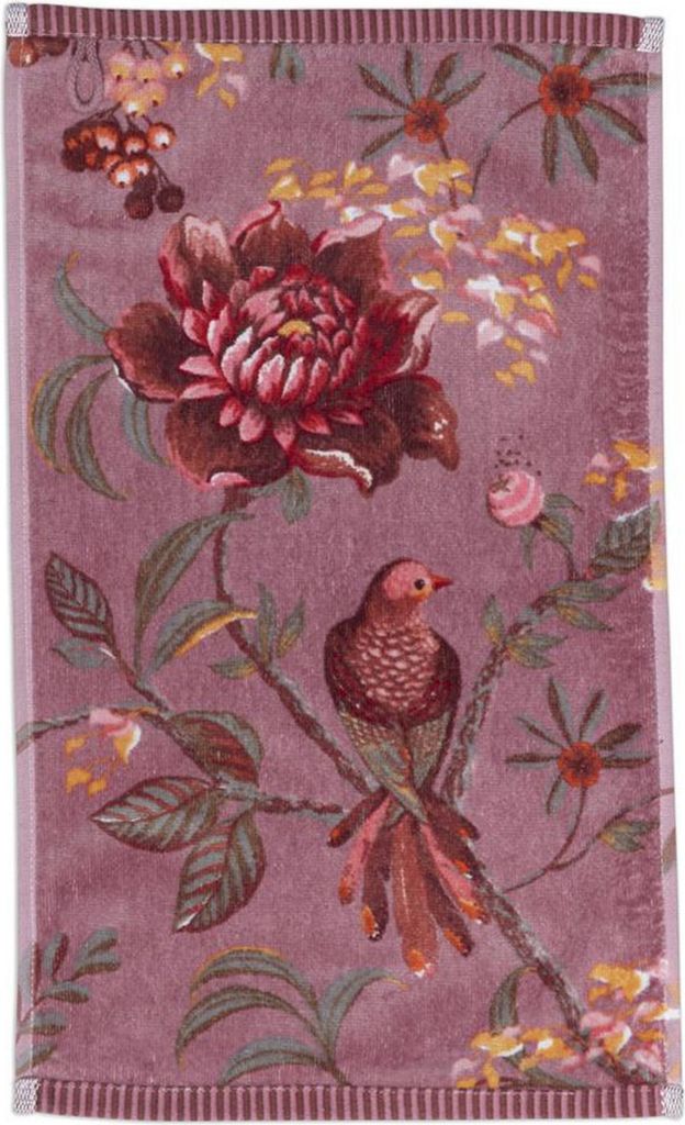 Pip Studio Gästehandtuch Secret Garden Mauve (30x50cm) Produktbild 