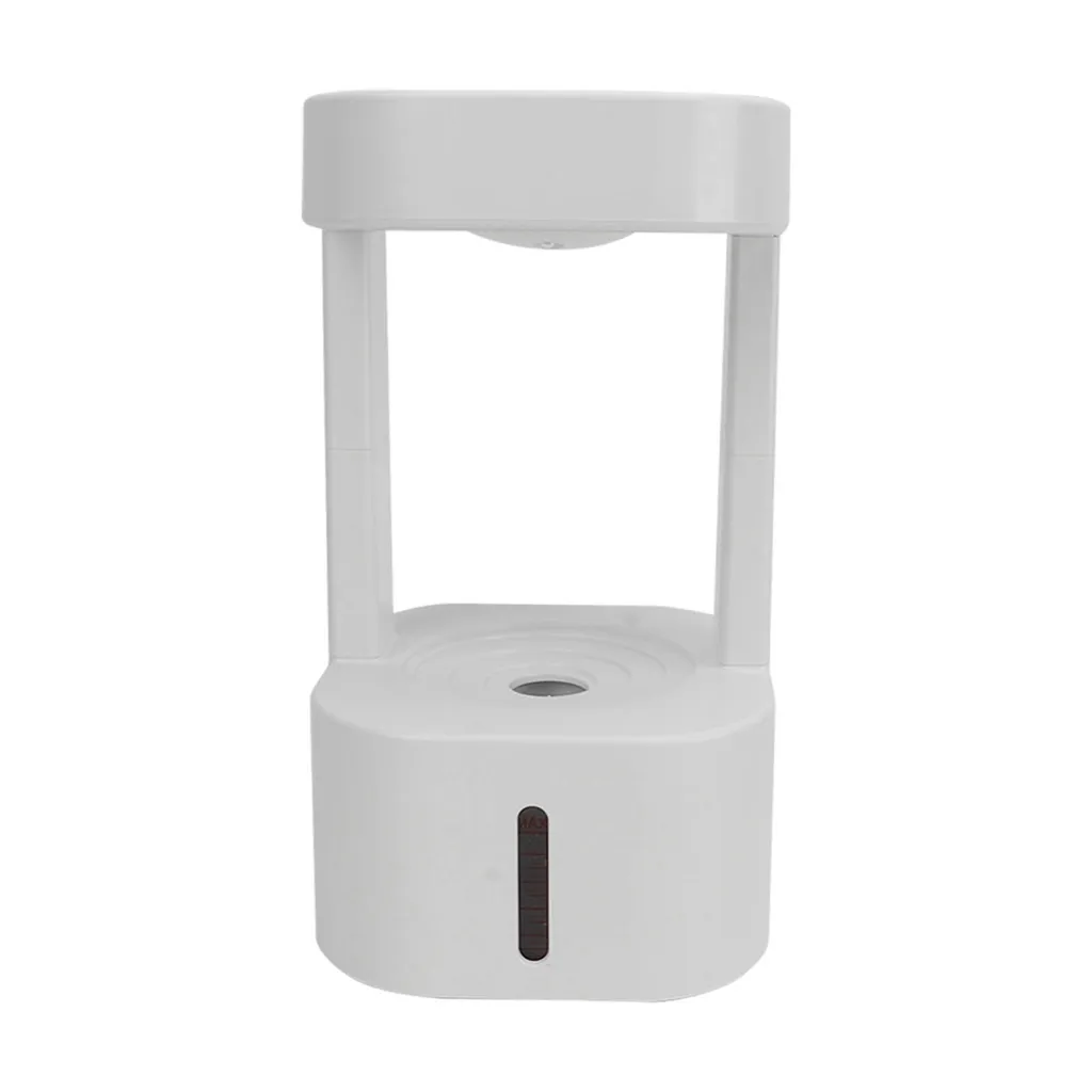 Humidificateur à gouttelettes d'eau avec effet visuel anti-gravité blanc
