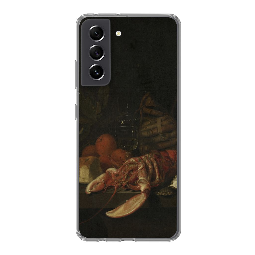 MuchoWow Handyhülle Schutzhülle Hülle für Samsung Galaxy S21 FE Stilleben - Gemälde von Jan Davidsz. de Heem Silikon Softcase Handy Hülle -...