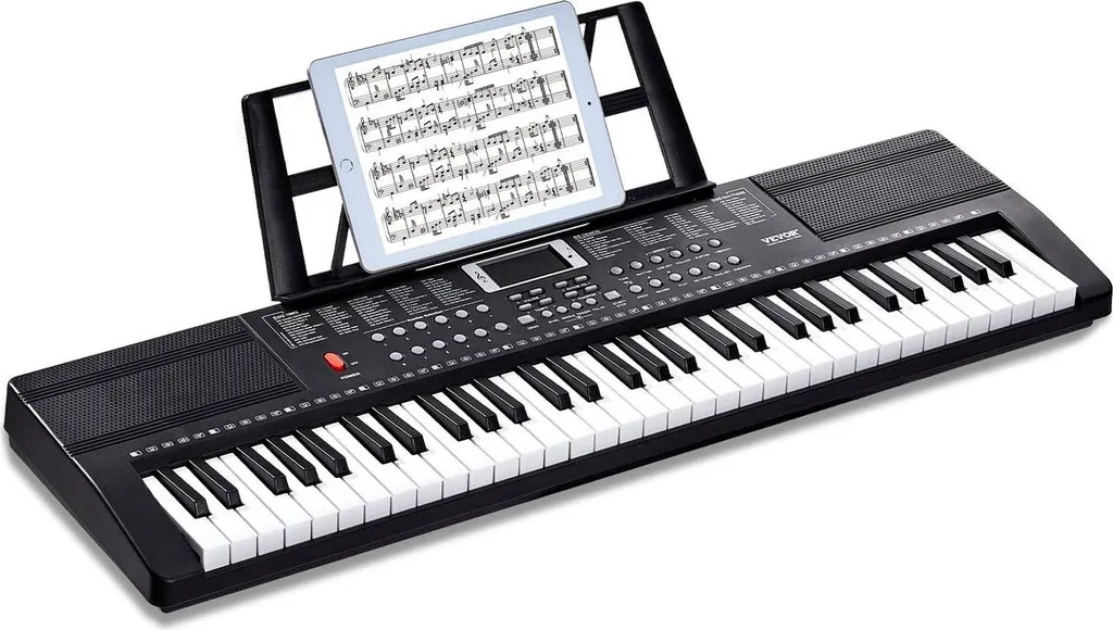 Clavier numérique piano 61 touches 200 sons et rythmes format portable