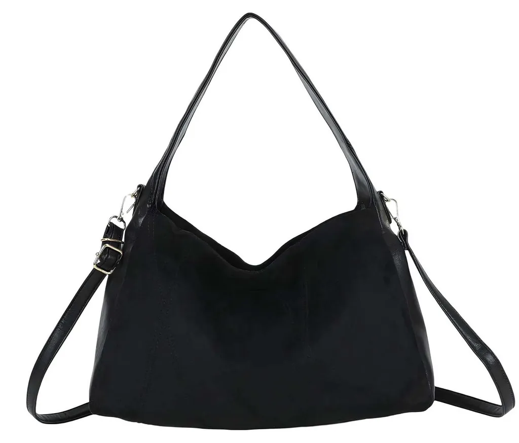 Sac à Main Hobo pour Femme en Noir Chic avec Bandoulière Ajustable