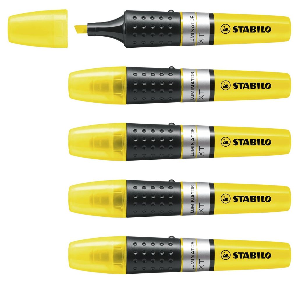 Stabilo - Marker Luminator XT 71/24 Żółty | 5 sztuk Zdjęcie produktu 