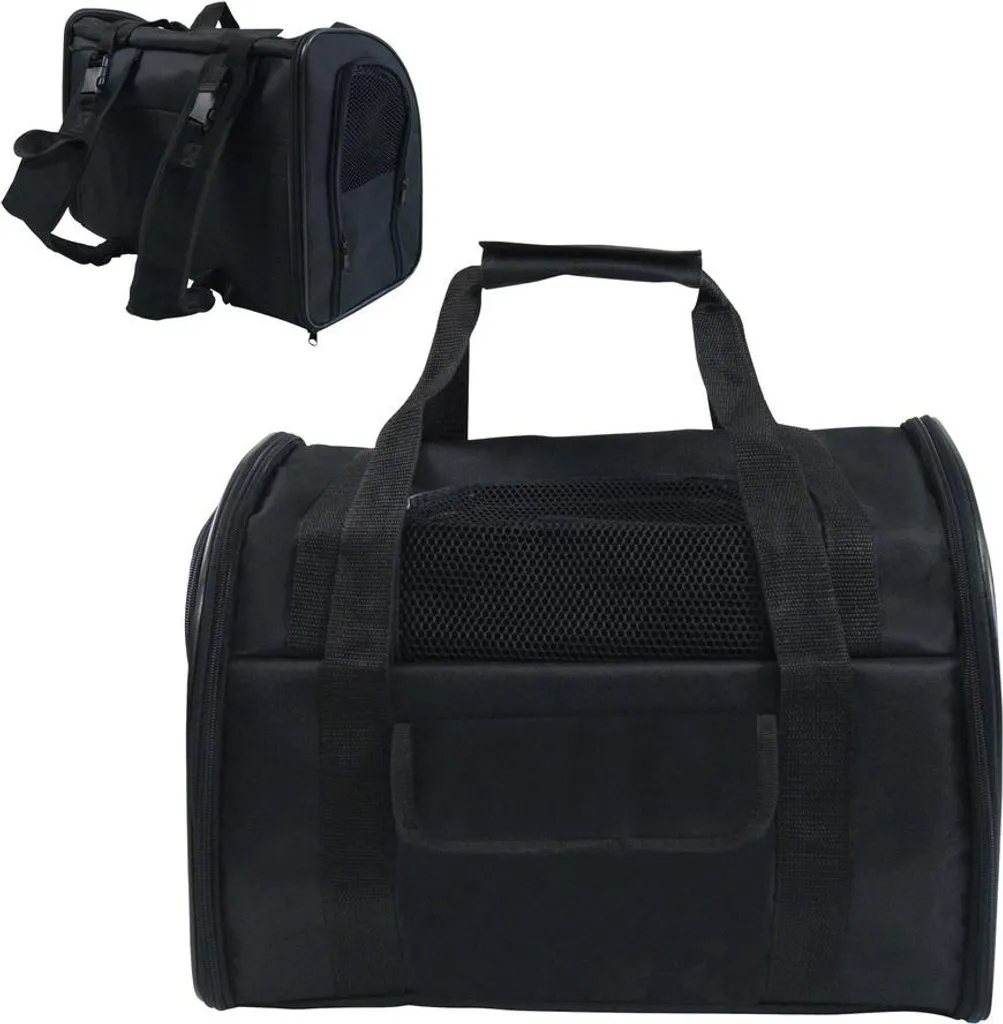 Zaino per Cani e Gatti Gloria Kangaroo Nero | Viaggia con Stile 41x30x21