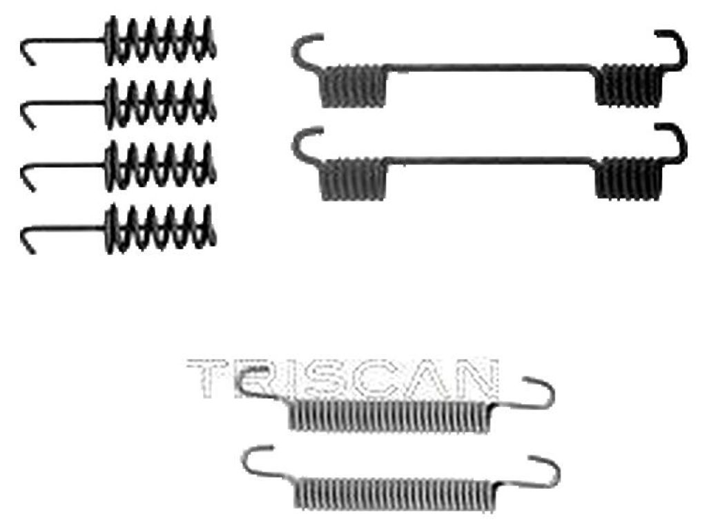 Zubehörsatz Feststellbremsbacken TRISCAN IAM-Expertise für u.a. VW CADDY