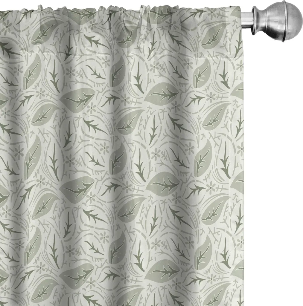 ABAKUHAUS Tende Vintage Vigneto Antico 75x175cm 2 Pezzi Crema
