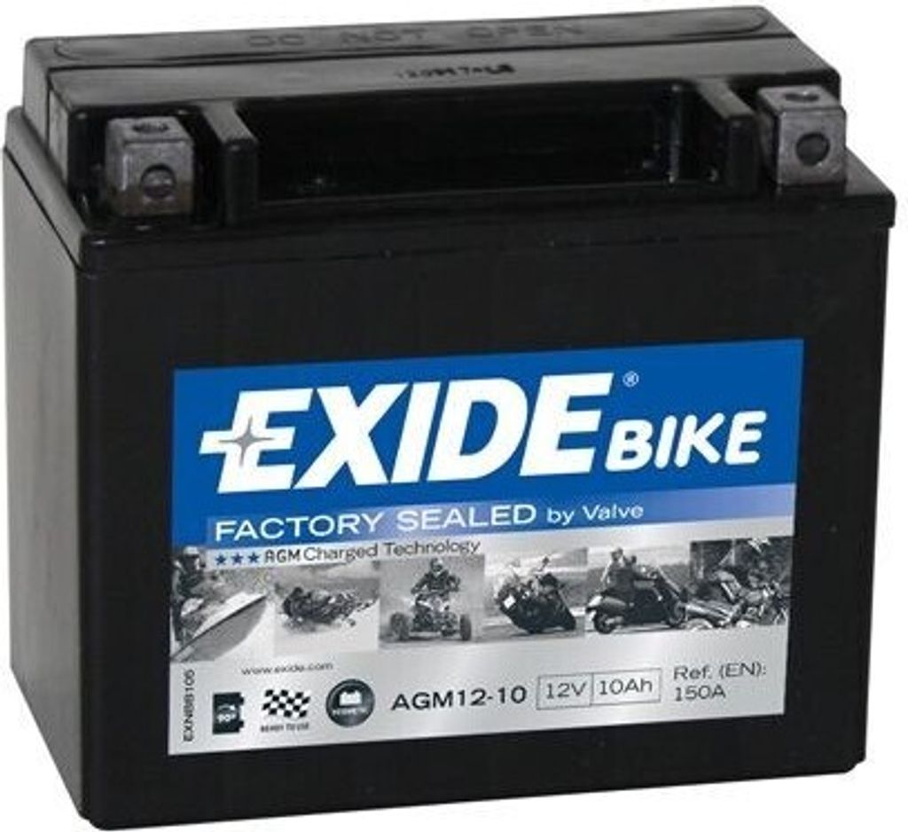 CENTRA BIKE Starterbatterie 12V 10Ah 150A/EN Motorrad Batterie