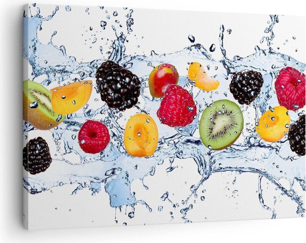 Bild auf Leinwand - Leinwandbild - Wasser Früchte frisch Produktbild 