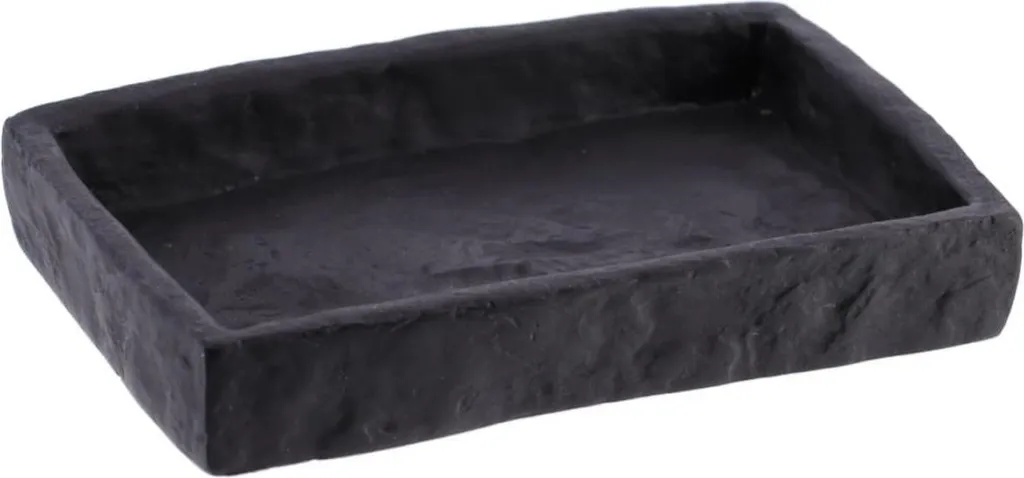 TENDANCE | Portasapone - Portasapone - Portasapone - 13x9x2cm - nero - in resina polimerica - Bagno Decorazione bagno moderna