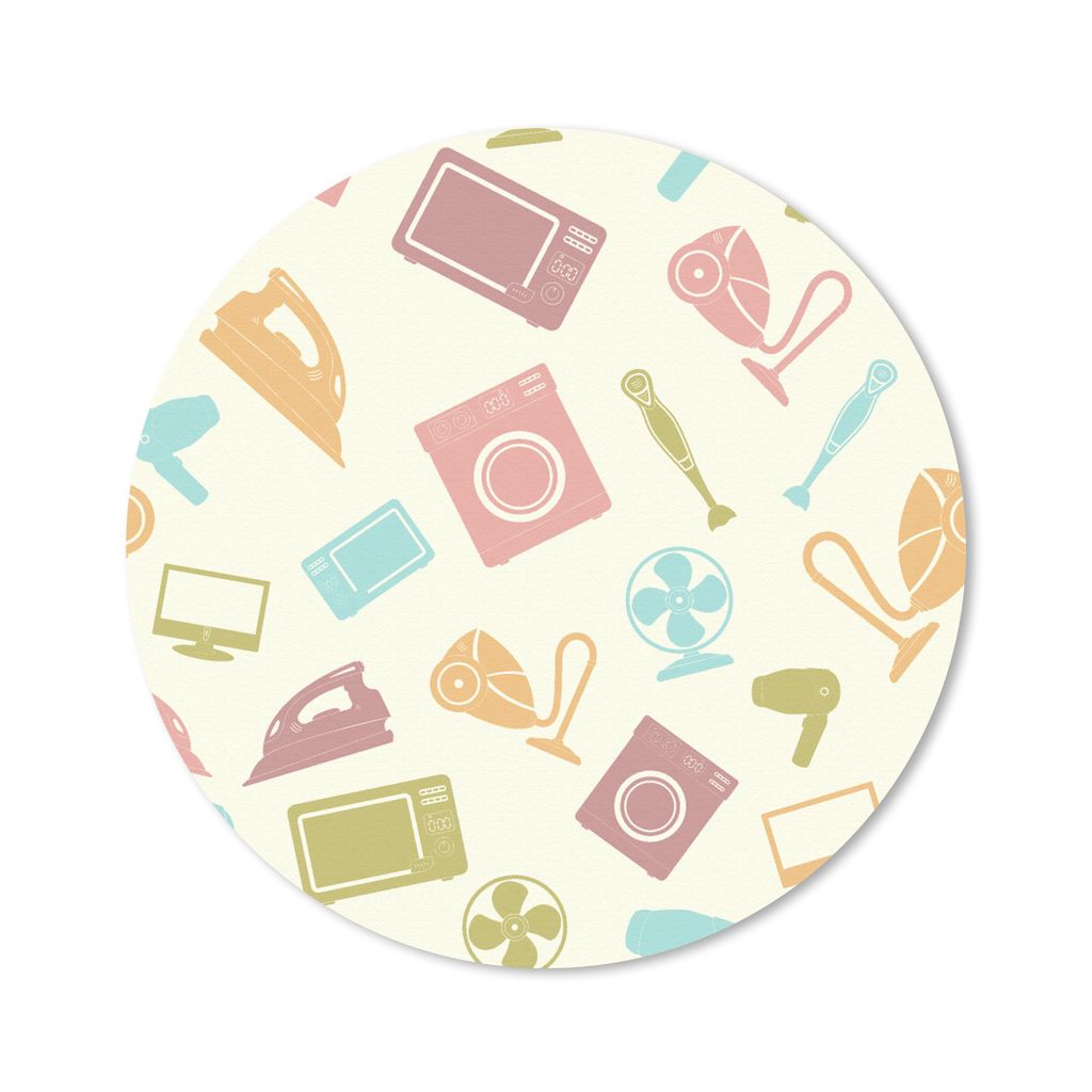 MuchoWow Mauspad Mousepad Patronen - Haushalt - Elektronik - Retro 20x20 cm - Mousepads - Maus Mat - Pad - Mausunterlage - Schreibtischmatte