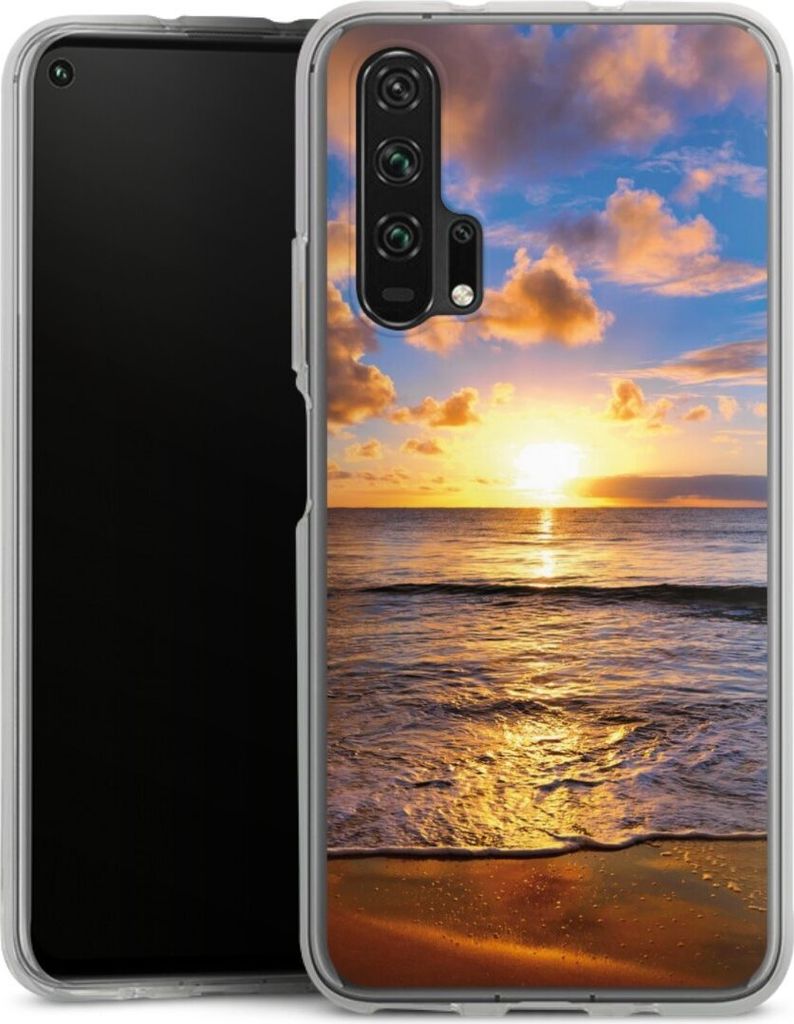DeinDesign Handyhülle für Huawei Honor 20 Pro Silikon Hülle Case Smartphone Schutzhülle Meer Sonnenuntergang Strand