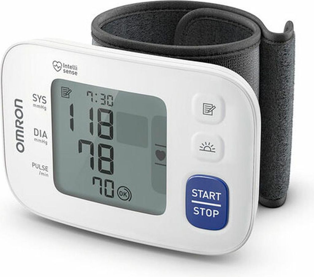 Omron RS4 digitales Handgelenk-Blutdruckmessgerät mit Speicher 60 Messungen oszillometrische Methode