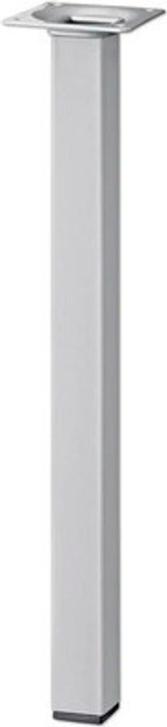 Tarrox Tischbein vierkant 25 x 25 x 400 mm, silber