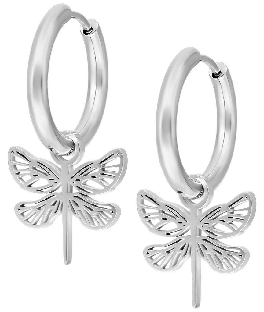 Wildcat Ohrringe - Little Dragonfly Hoops - Silber - Produktbild 