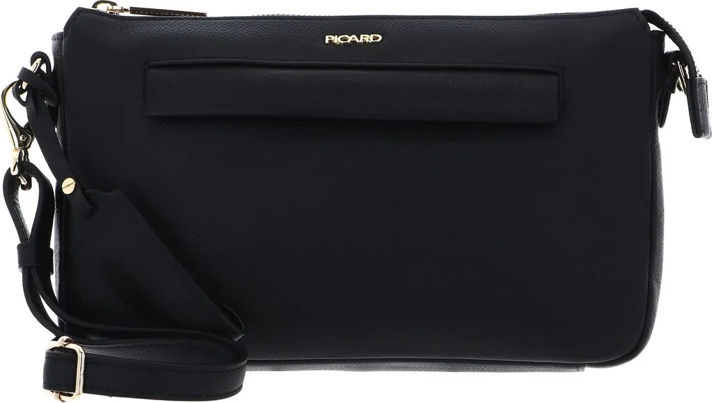 Picard Stash Black Leather Bag | Design Minimal | Borsa Tracolla Chic