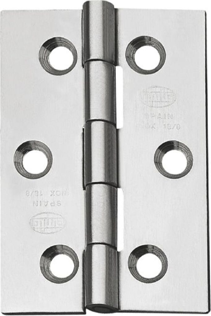 Edelstahlscharnier Klappscharnier diverse Größen 18/8 Scharnier aus Edelstahl Hochwertig 70mm x 50mm