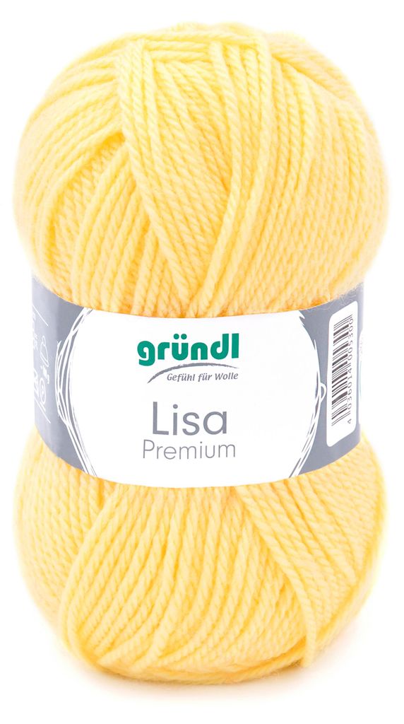 Wolle Lisa, 50g, 133m Pastell-Gelb Produktbild 