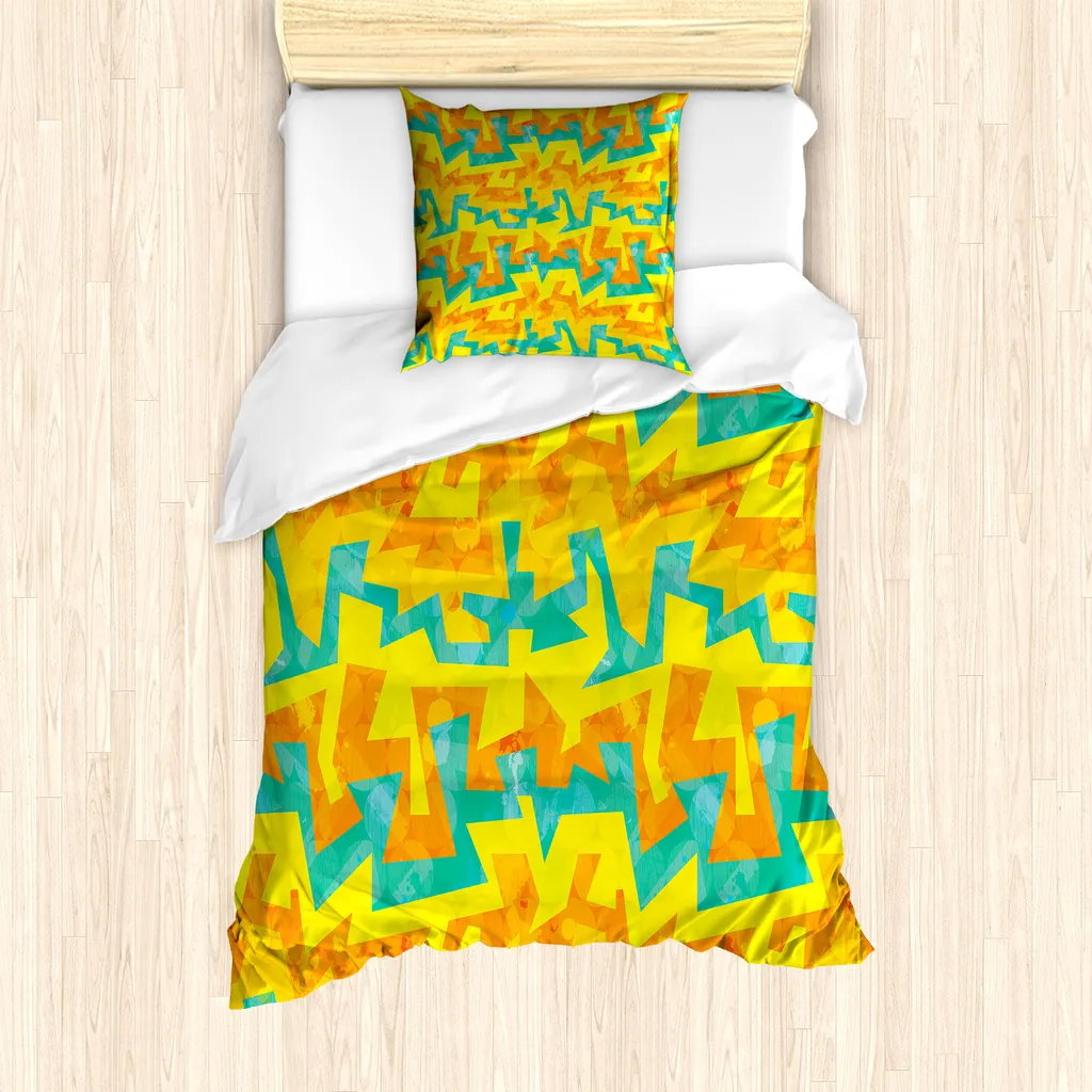 Set Letto Singolo ABAKUHAUS Graffiti Turchese - Anallergico e Robusto