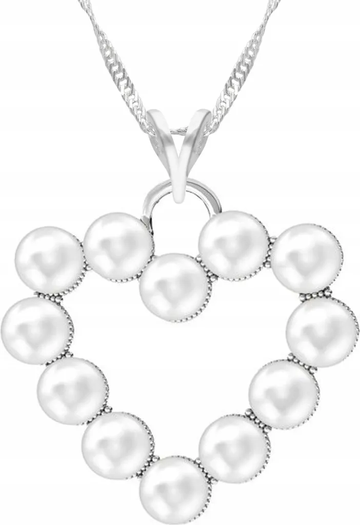Collana Tecnica Argento S925 Perle Cuore | Qualità Orafa Certificata