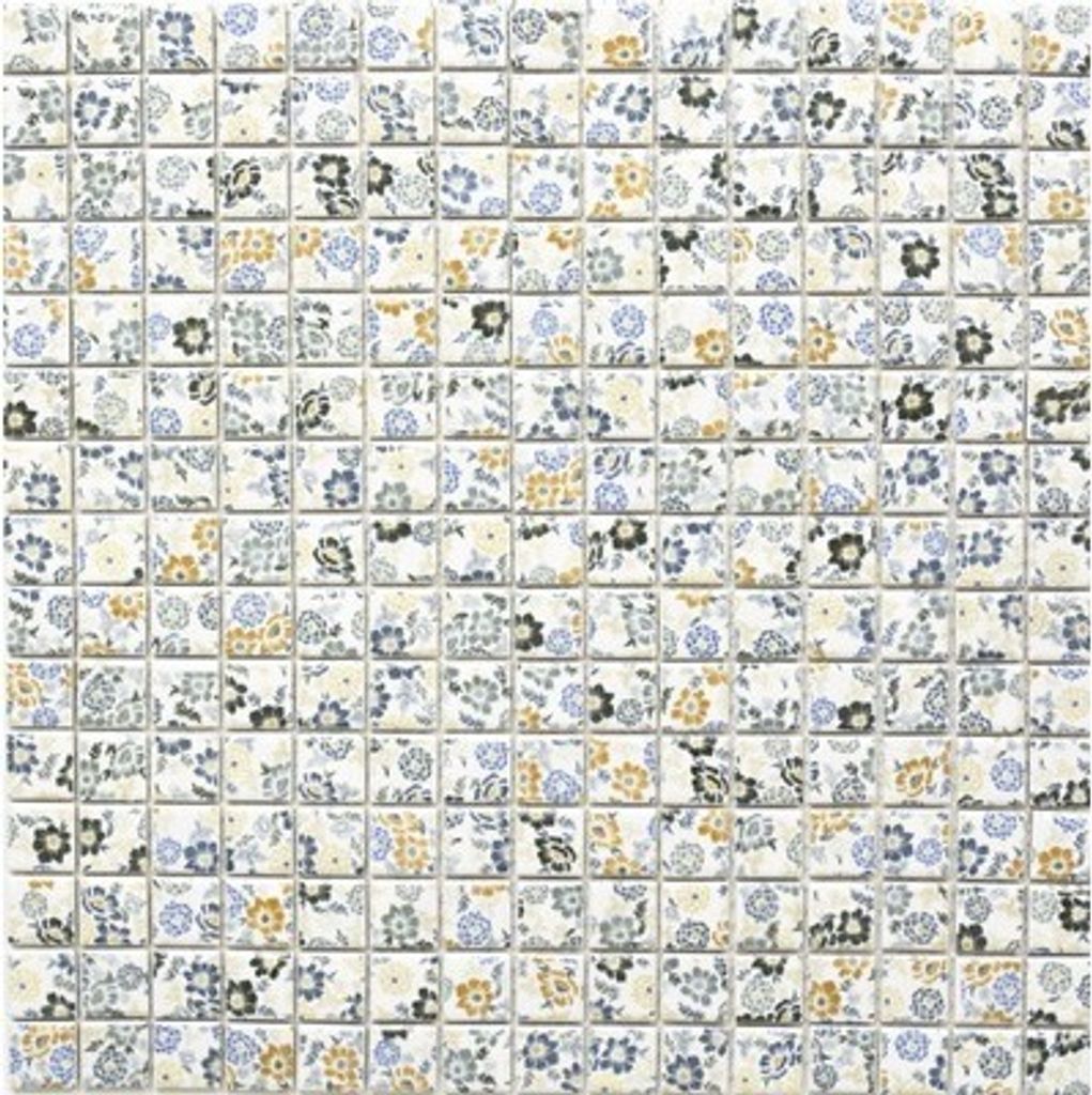 Keramikmosaik CG SP06 Blumen bunt 30x30 cm Produktbild 