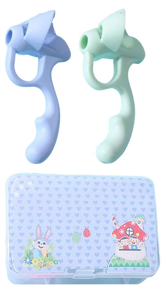 Ergonomische Stiftgriffe für Kinder, Schreibhilfe für korrekten Dreipunktgriff, weiche Fingergriffe aus TPR-Silikon für Kindergartenanfänger