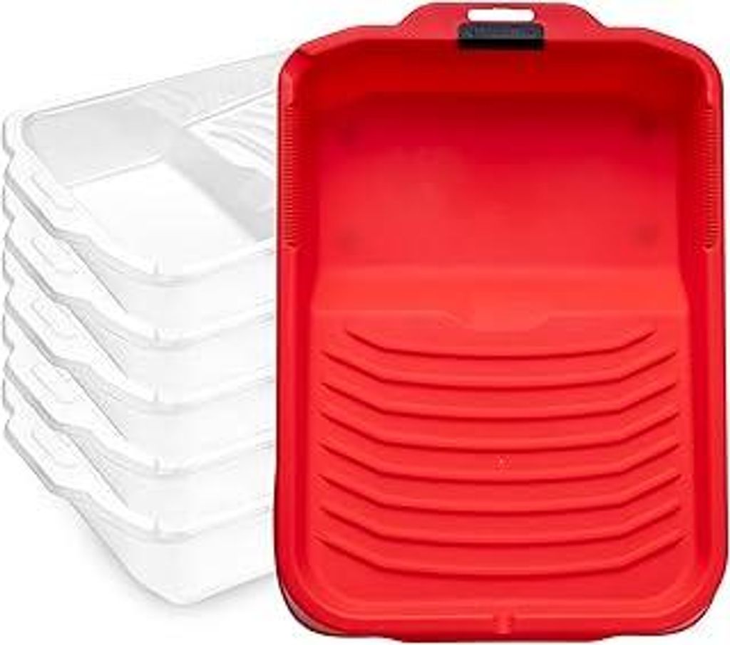 Mister Rui 6 X Farbwannen, 44.2 * 32cm Lackierwanne für Wandfarbe, Malerzubehör, Kunststoff