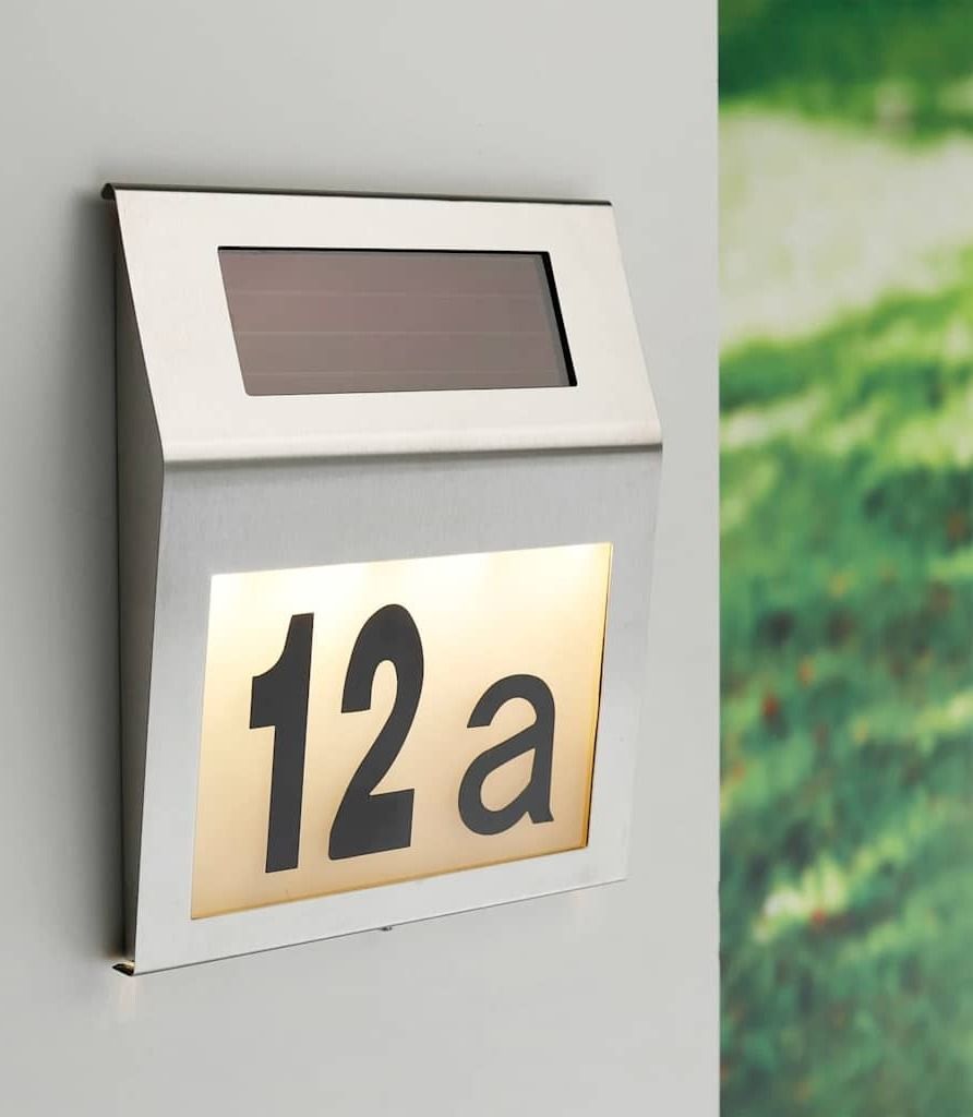 HI Solar LED Beleuchtete Hausnummer