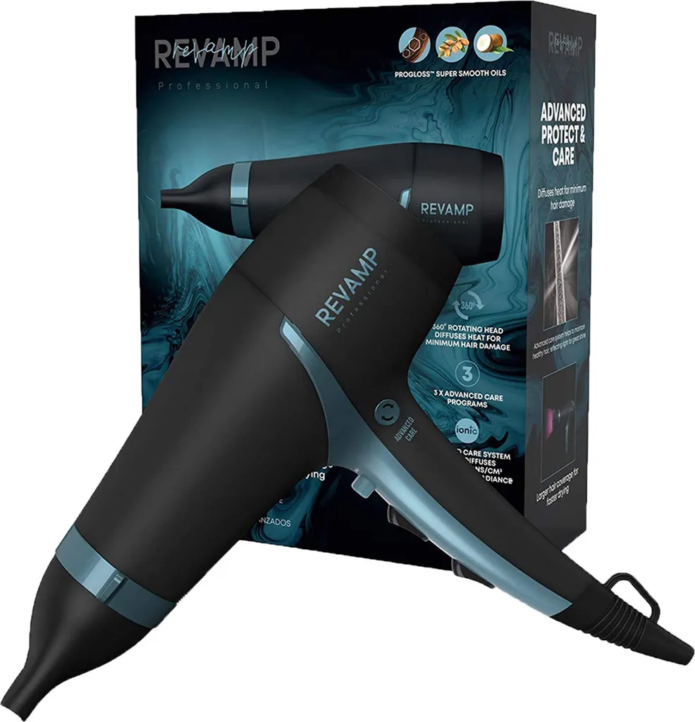 Revamp DR-4000-EU noir sèche-cheveux anti-frisottis et volume instantané