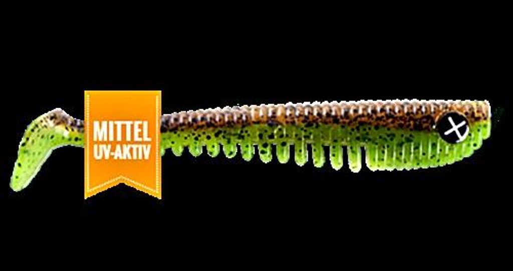 Monkey Lures King Lui 7,5cm - 6 Gummifische, Monkey Lures Farbe:Bugs Pumpkin