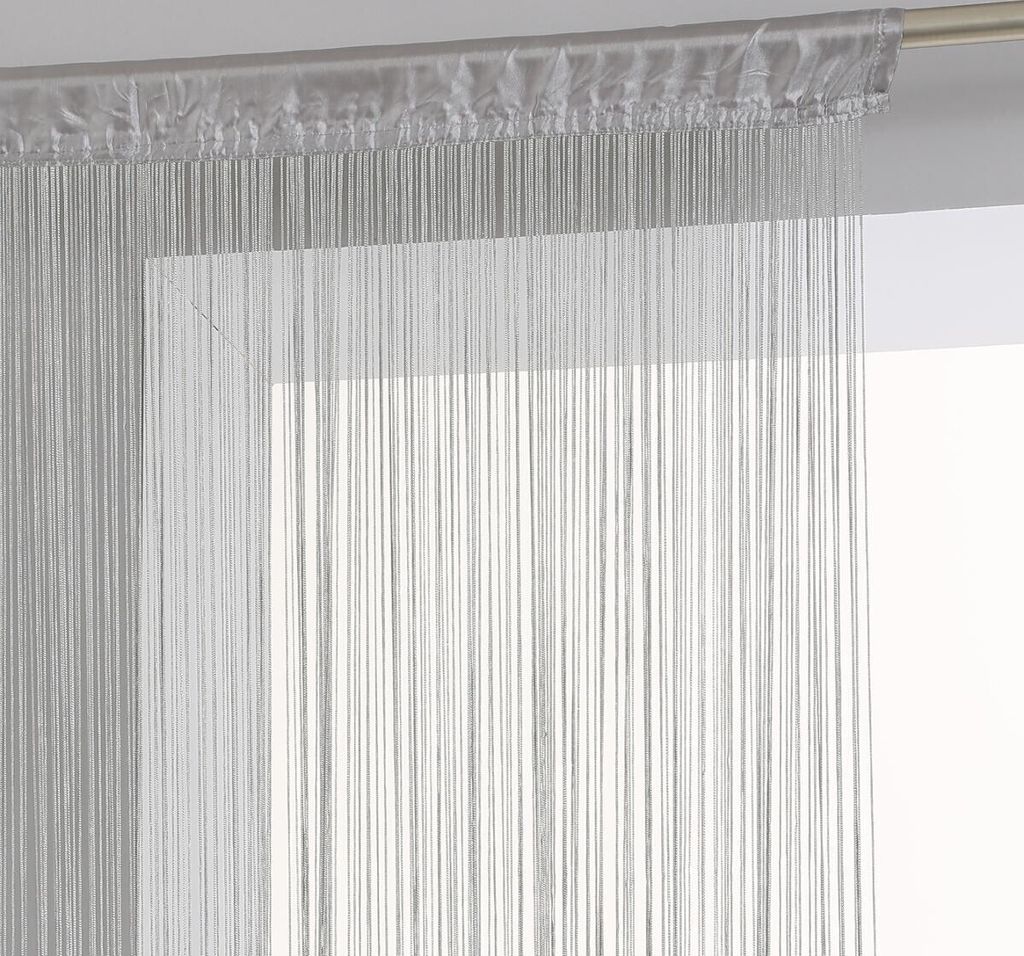 Vorhang faden grau 90x200cm - Atmosphera créateur d'intérieur