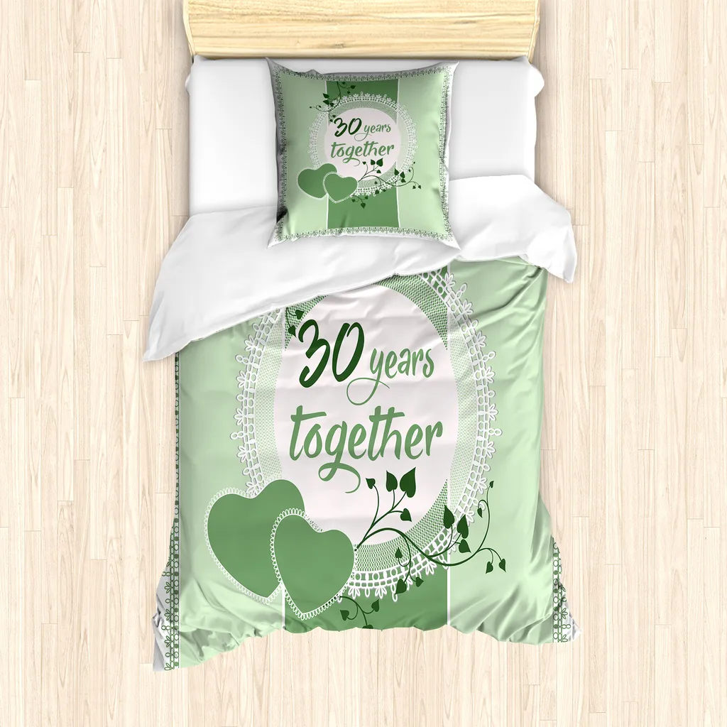 Set Letto Singolo Antiacaro ABAKUHAUS Verde Reseda 135x200 cm