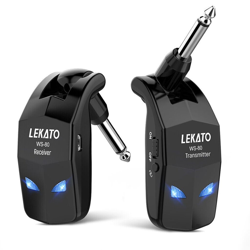 LEKATO Drahtlose Sender Empfänger 2,4 GHz Gitarre Kabel 4 Produktbild 