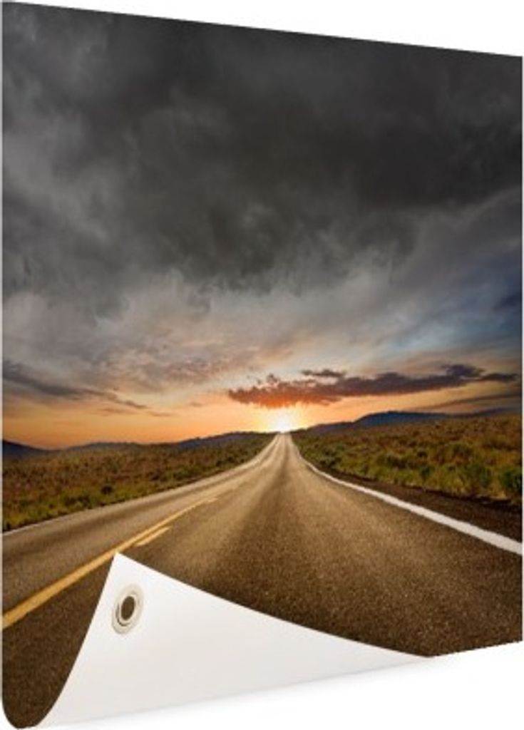 Gartenposter - 60x40 cm - Sunset Street - Modernes Wandbilder - Natur