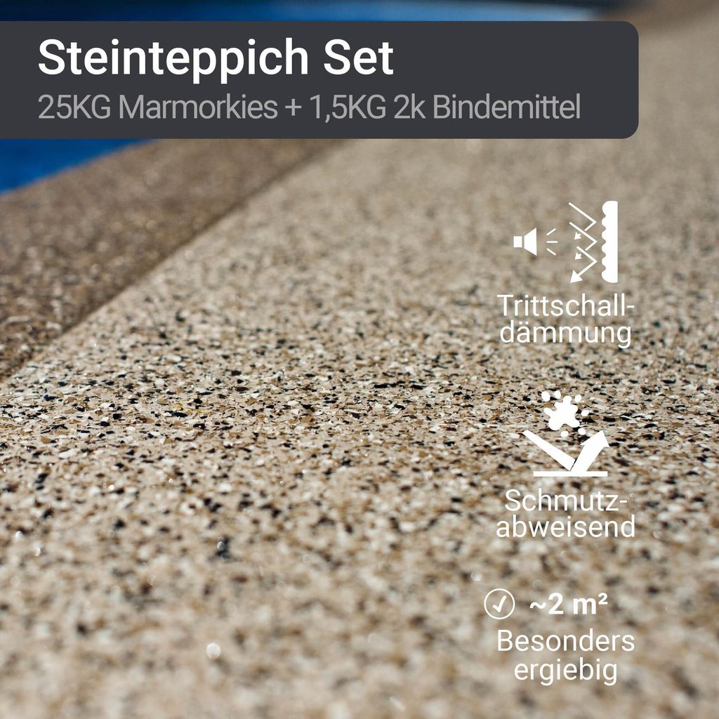 Steinteppich Komplettpaket Auen