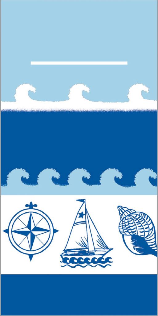 Airlaid Besteckservietten Maritim, 40 x 40 cm, 75 Stück - Produktbild 
