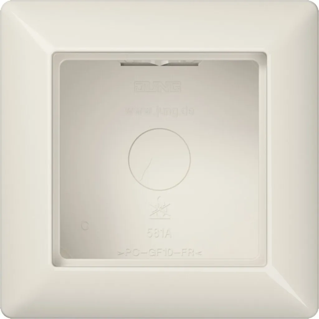 JUNG AS581AW Capuchon AP avec cadre simple AS 500 blanc alpin (AS581AW)
