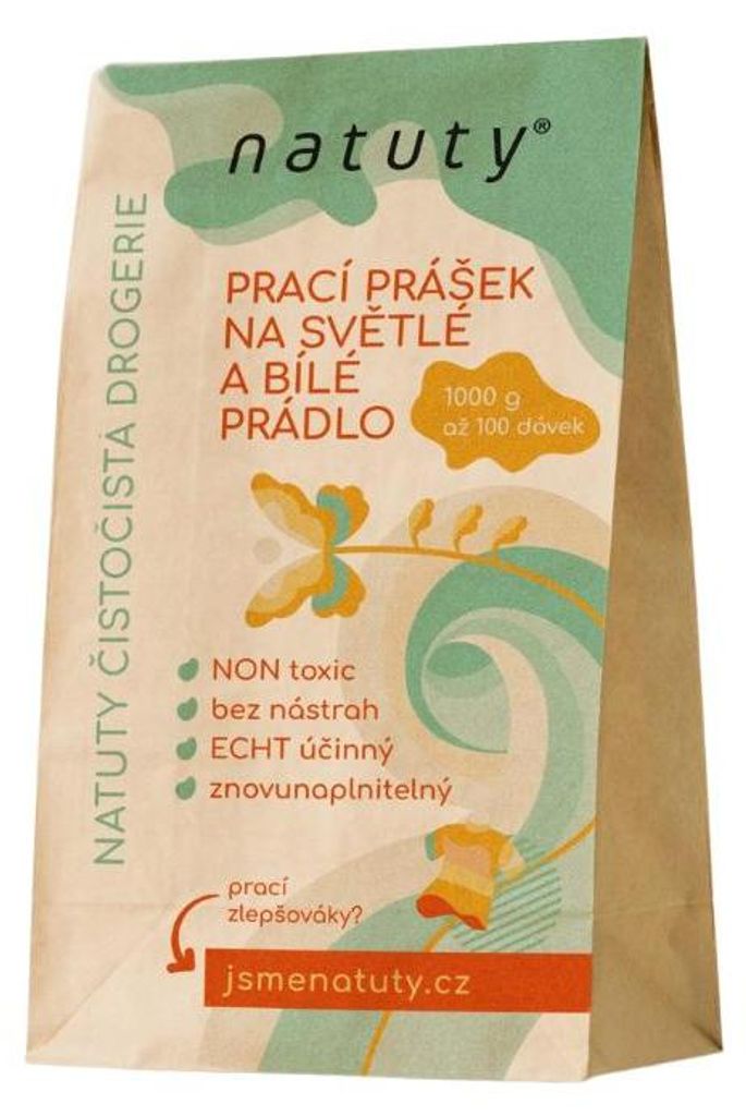 Natuty Waschpulver für helle und weiße Wäsche 1 000 g