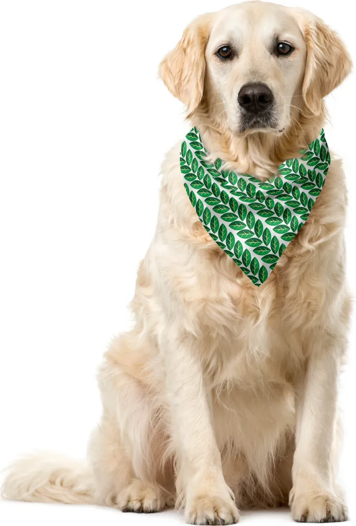 Bandana per Animali 40x40 ABAKUHAUS - Verde Astratto Resistente