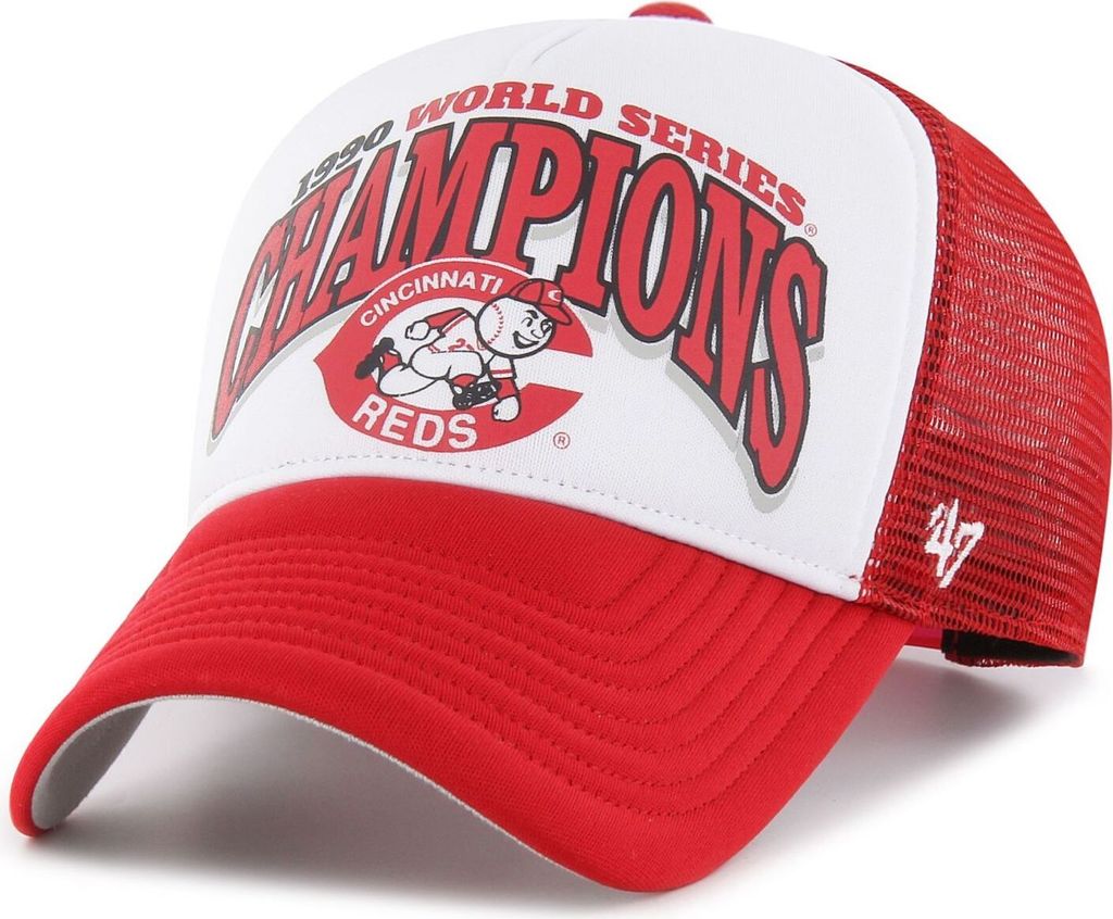 47 Brand Mesh Trucker Cap - FOAM CHAMP Cincinnati Reds