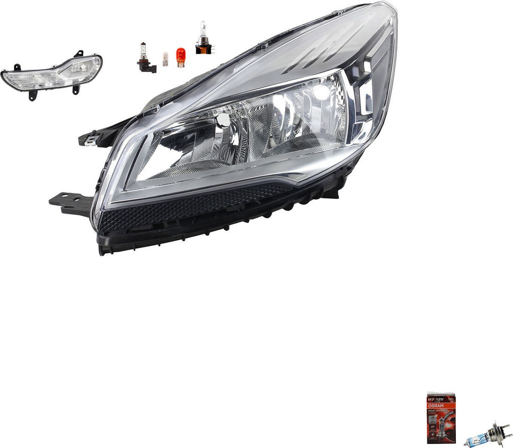 Johns, Scheinwerfer + Osram Night Breaker Laser passend für Ford Kuga 12 05/12-12/165 L 1808350 1785351 1785609 1799433 1806387 CV4413W030AA CV441...
