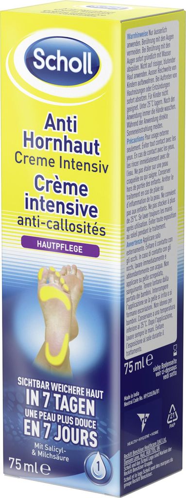 Scholl Anti-Hornhaut Creme Intensiv 75ml Produktbild 