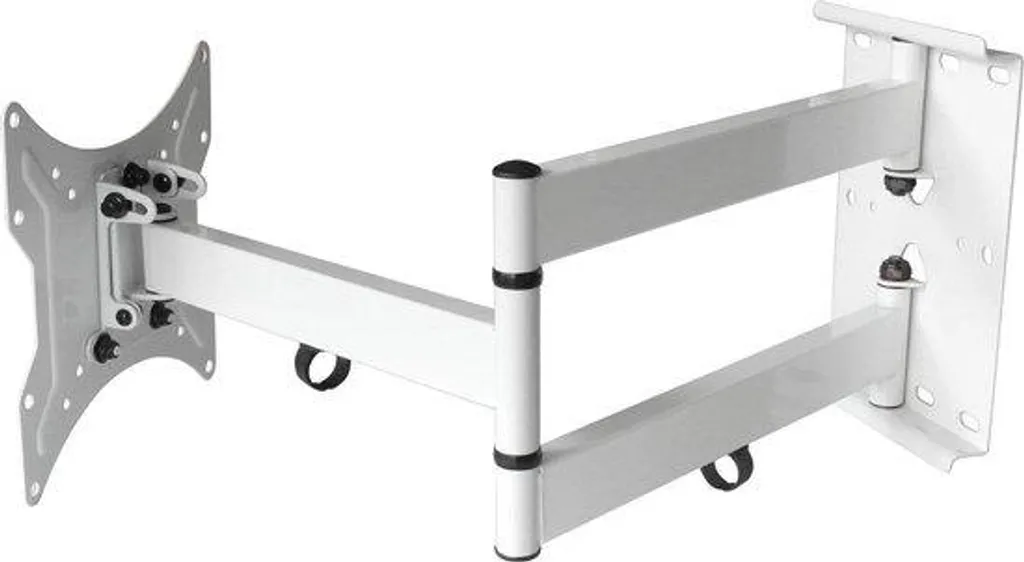 Support TV mural blanc : finissez-en avec les reflets - Extension 65 cm
