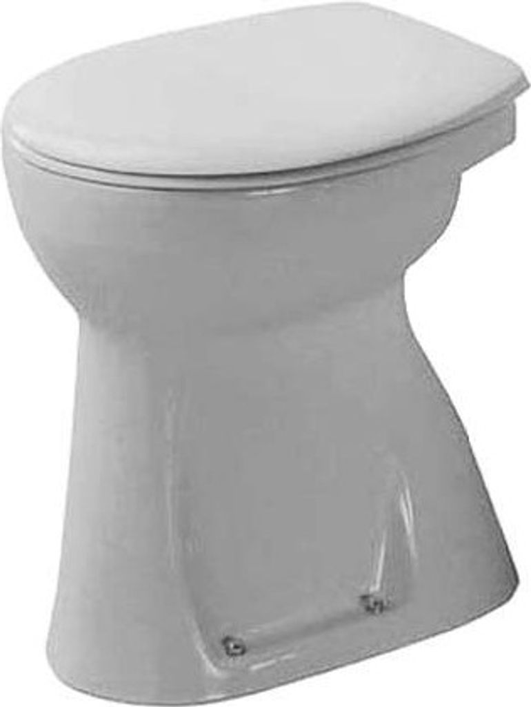 Duravit Stand-WC SUDAN DURAPLUS flach 360 x 465 mm, Abgang waagrecht weiß