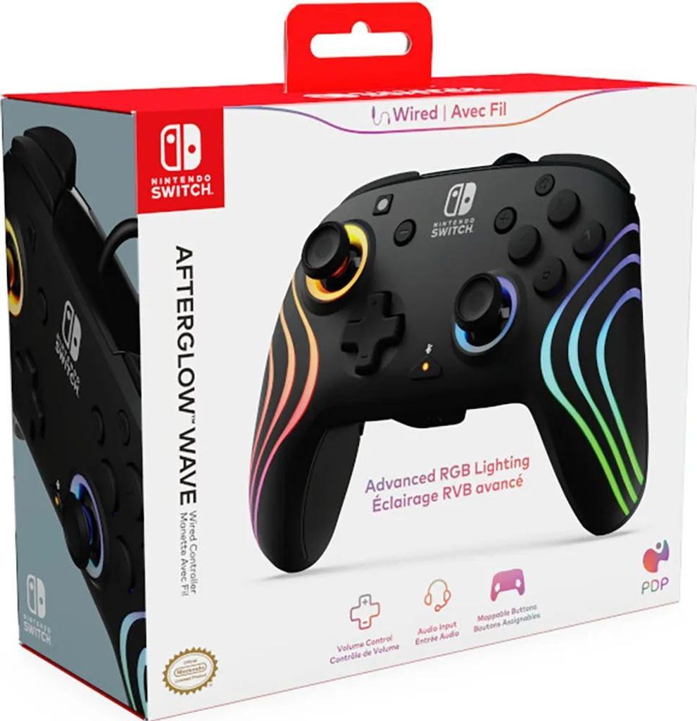 PDP Controller Afterglow   Wave schwarz               Produktbild 