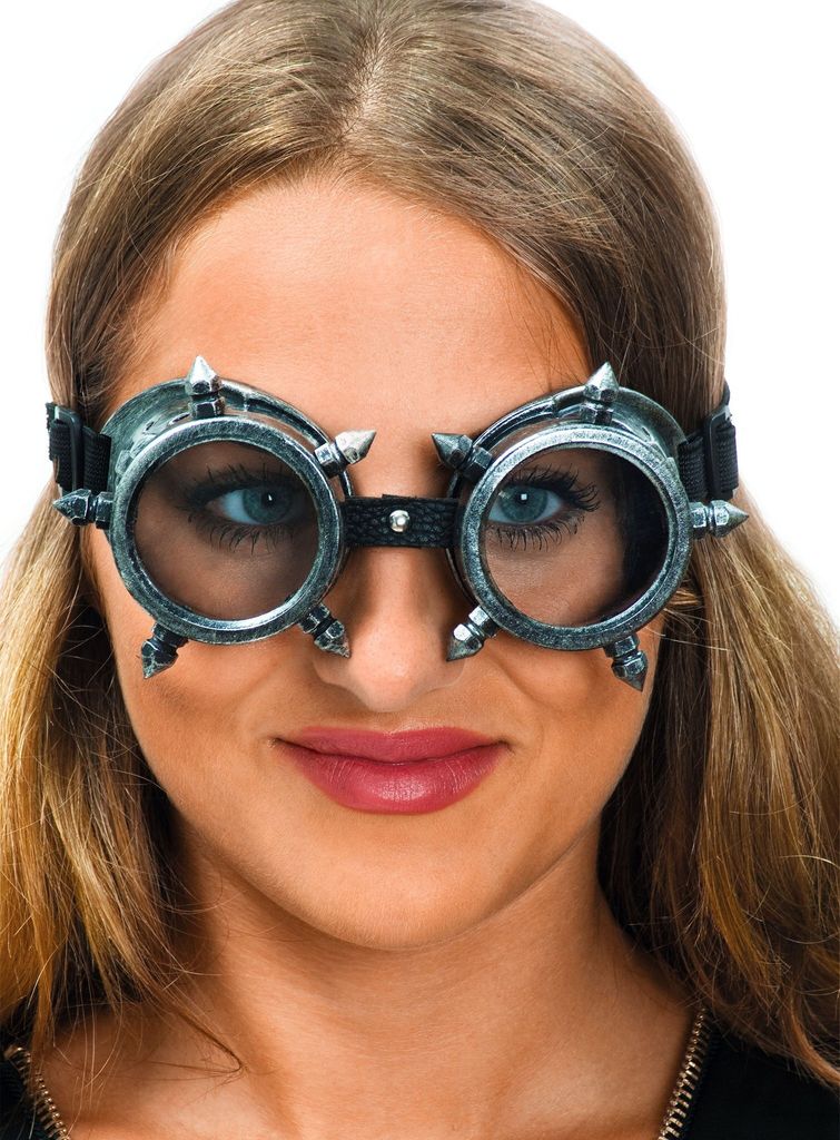 Steampunk Brille silber Produktbild 