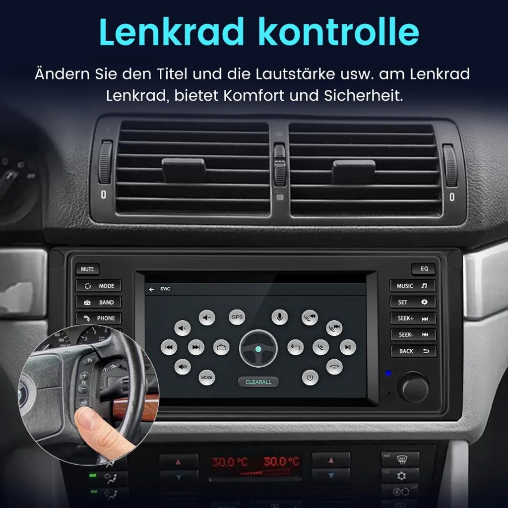 Autoradio BMW X5 E53 7" Android 13 CarPlay GPS: Offerta Imperdibile - 7